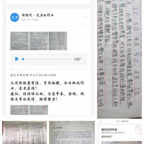 停课不停学，作业展风采