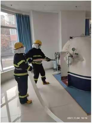 延安大学咸阳医院重点部室消防演练