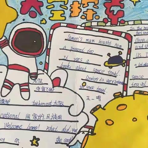 茌平区民族小学六年级英语手抄报风采展示