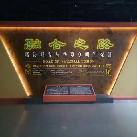 跟洛博老师参观学习《融合之路——拓跋鲜卑与华夏文明的交融》展览