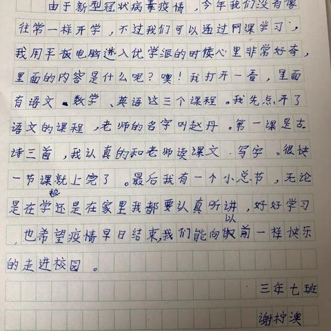 停课不停学-燕都小学三年七班泽澳兄弟👬