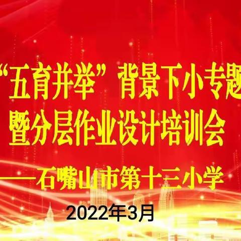 以培促研 以研促教 以教促学—石嘴山市第十三小学“双减 五育并举”背景下小专题研究指导暨分层作业设计培训会