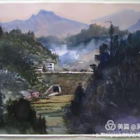 何俊画作，空濛与细微相伴 （何俊，湖南岳阳人，中国美协会员，画风粗狂细腻，作品多处获奖。）