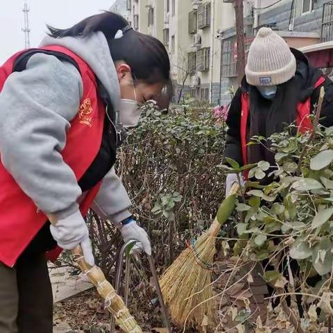 曲周镇振兴社区“我为群众办实事，干干净净过大年”