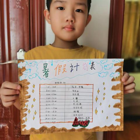 东方红小学399中队钟振励同学暑假 “ 6+N ”作业