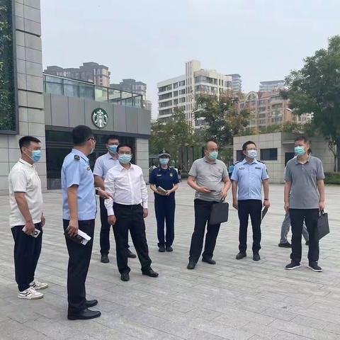 西安市安全生产委员会办公室主任姚涌一行莅临浐灞生态区督导检查消防安全工作