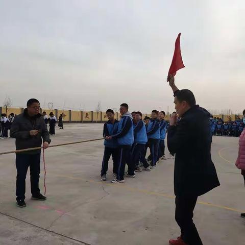 我为冬奥送祝福、全校师生齐聚力——孙陶中学拔河比赛