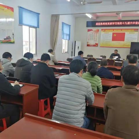 县应急局党支部学习贯彻党的十九届六中全会精神