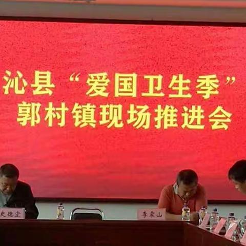 我县在郭村镇召开“爱国卫生季”活动现场推进会