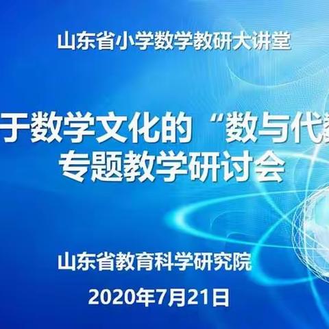 基于数学文化的“数与代数”专题教学研讨