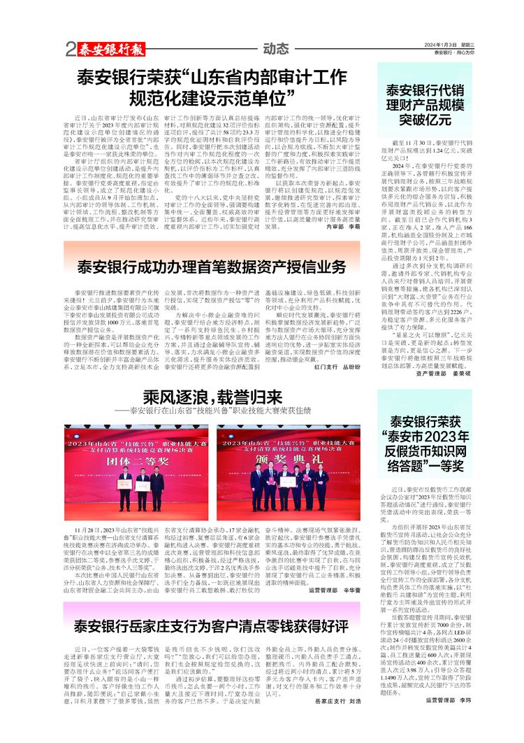 泰安银行报117期