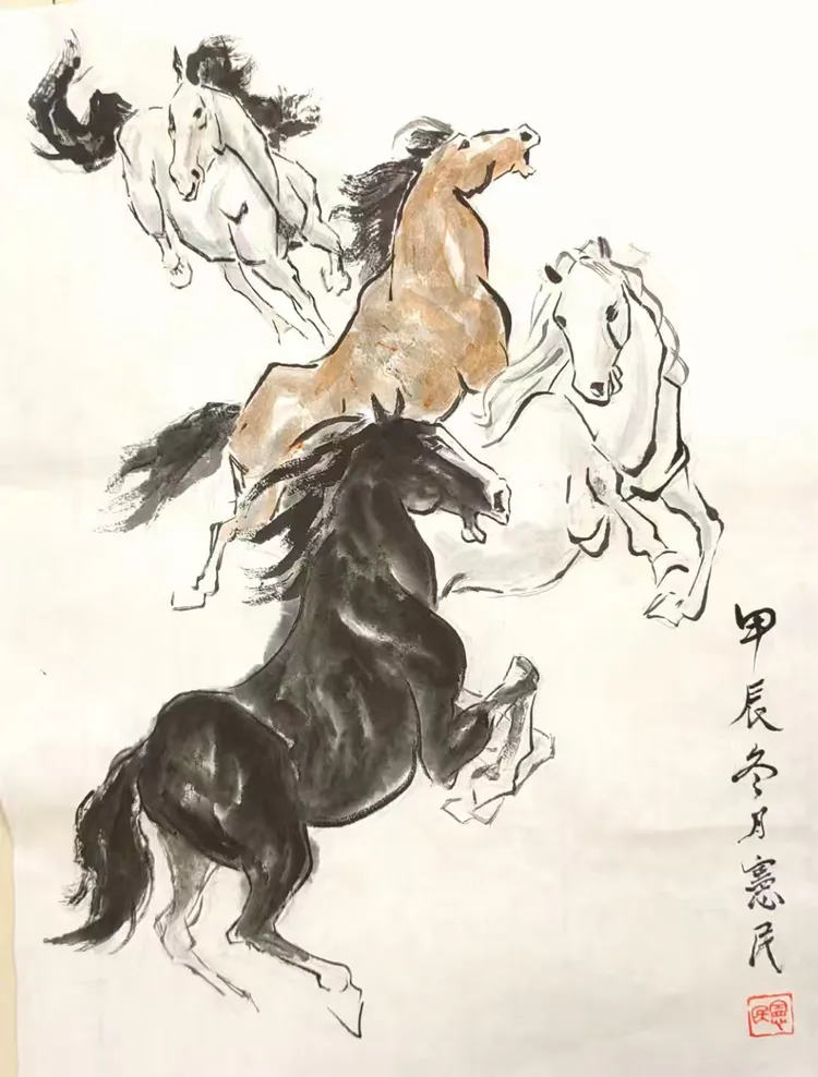 我爱画马之二(第101一200幅)