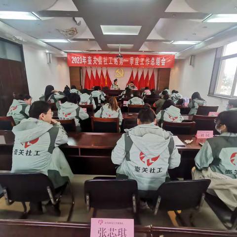 “齐心协力再学习 总结反思序新篇”——社工站第一季度总结汇报会顺利进行