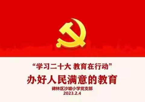 “学习二十大 教育在行动”碑林区沙坡小学召开“办好人民满意的教育”主题宣讲会