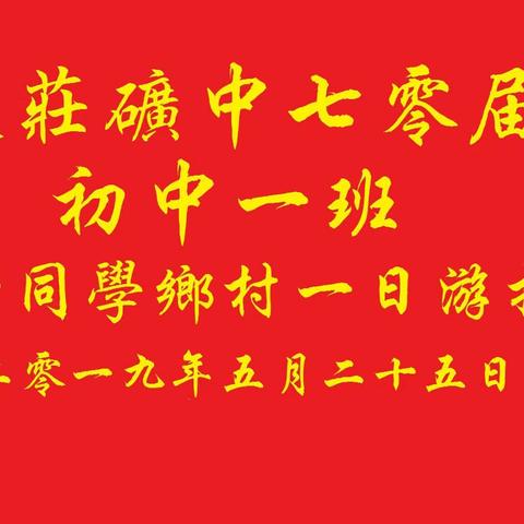 枣庄矿中七零届一班部分同学乡村一日游