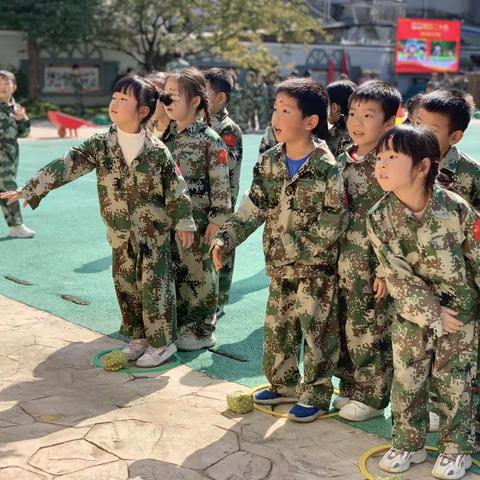 小小迷彩兵，红星筑童梦—市一幼大一班小兵营活动