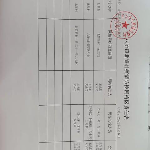 北黎村全面推进疫情防控工作