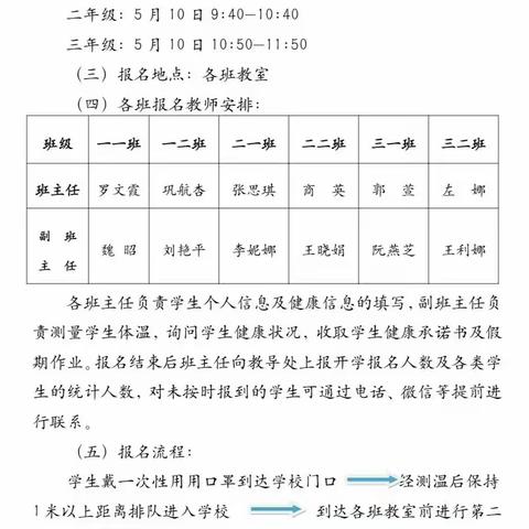 陌上花开，可缓缓归矣——鸣犊街道中心学校一至三年级开学报到工作纪实