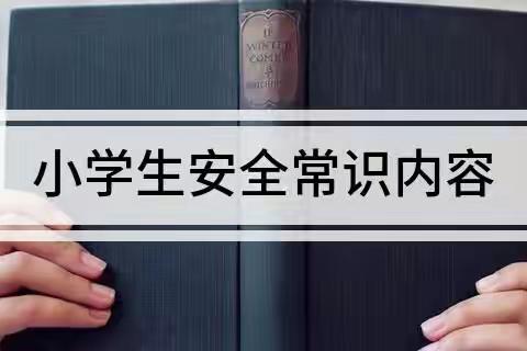 我把安全记心中——众纺路小学四年一班