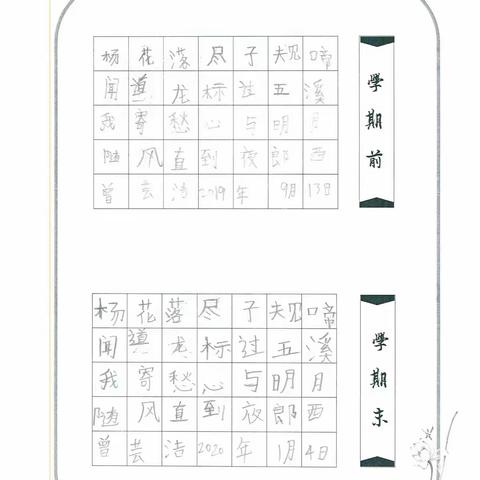 2019秋作品作业对比