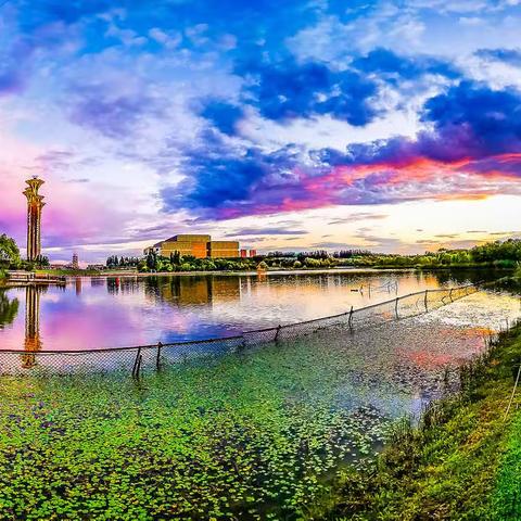 秋水共长天一色 落霞与孤鹜齐飞