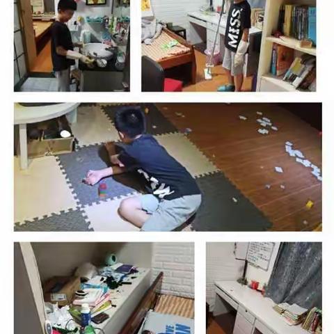 居家抗疫长本领  家务劳动最光荣