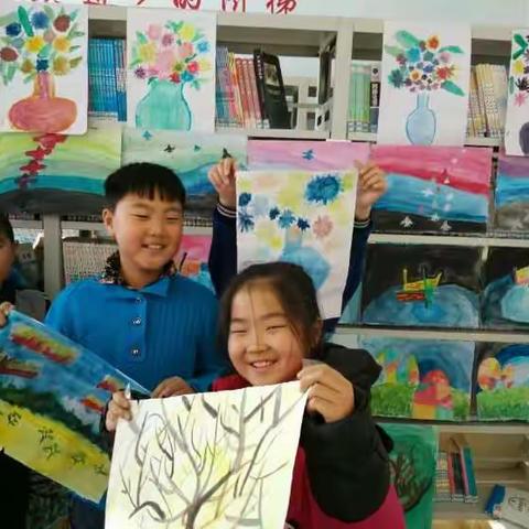 花儿的幸福 一 绘画篇                       十四道沟中心小学校少年宫美术活动