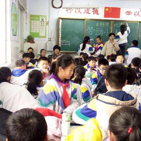 六一班劳动小达人比赛。