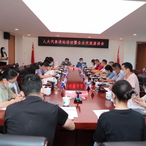 新湖街道人大代表进站活动﻿暨街道企业交流座谈会
