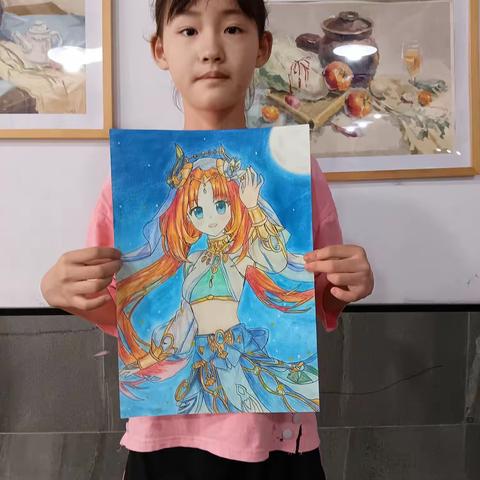 点通美术学校碧桂园校区高级班暑期7.6-7.8部分学生作品
