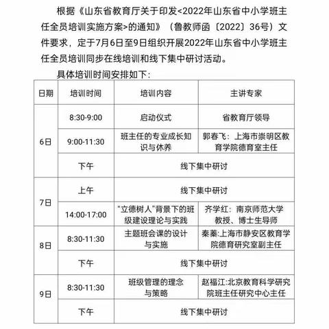 不忘初心，砥砺前行！班主任培训，我们在路上