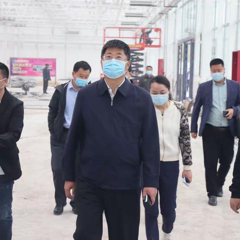 2022年4月26日兵团商务局领导一行莅临温州国际商城检查指导工作