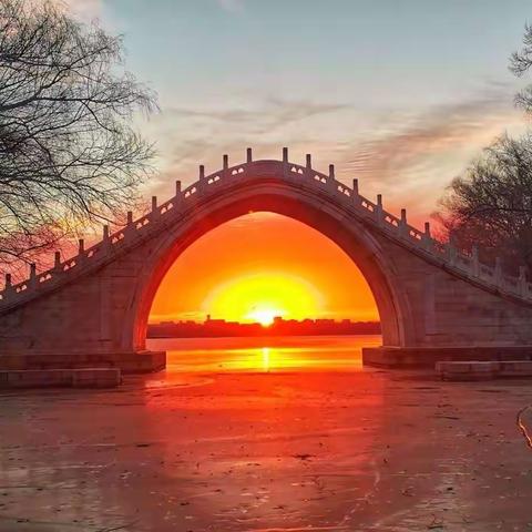 今日清晨朝霞，喜迎明日冬至