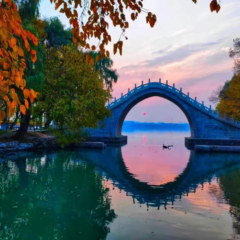 冬日雨后颐和园