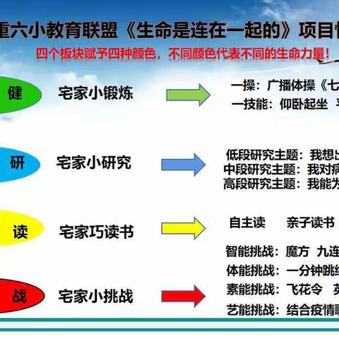 等风雨经过，等我们相见，你微笑仰望着天——北重六小教育联盟：生命是连在一起的