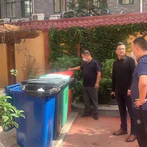 柏树林街道垃圾分类督导检查