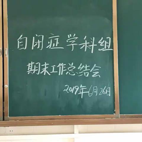 自闭症学科组期末工作总结会