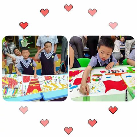 《童知天下 童绘祖国》欣新苗幼儿园百米长卷活动