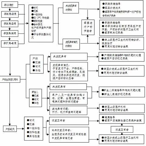 孕产妇管理流程