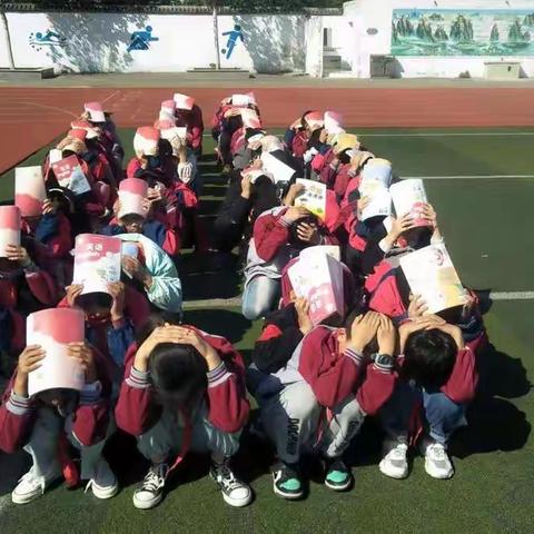 八义集镇中心小学防震应急疏散演练