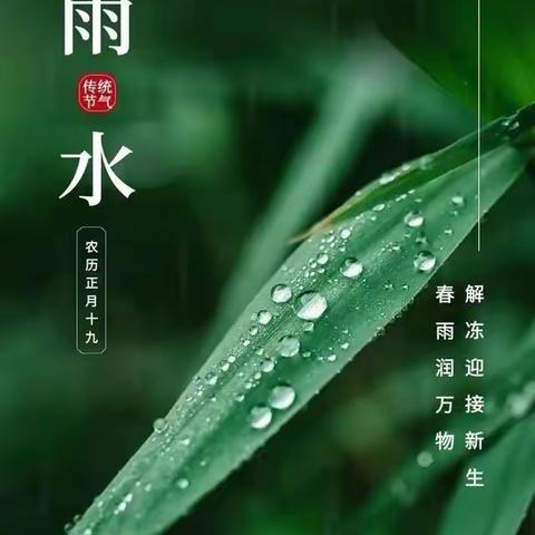 雨水至，万物苏