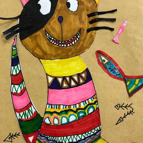 某个小朋友的手工和绘画