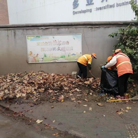 青山区武东街环卫所12月13日工作动态