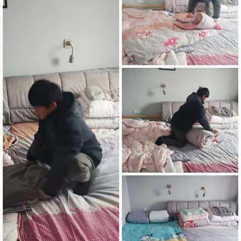 我学会了叠被子