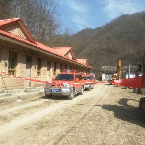 清河林场到清河管护站查看疫情防控和森林防火工作