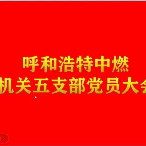 机关第五党支部召开学习中国共产党第二十次全国代表大会报告精神暨中国共产党章程专题交流会议（三）