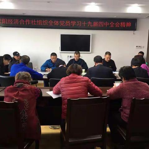 紫阳经济合作社开展专题组织生活会