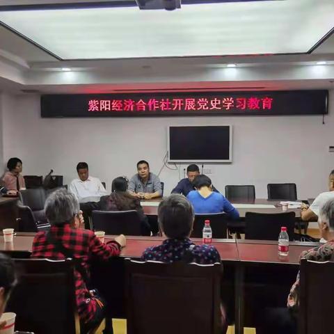 紫阳经济合作社开展党史学习教育