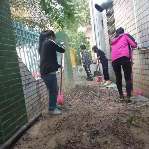 广州市白云区人和镇小太阳花幼儿园全面大搞卫生简报