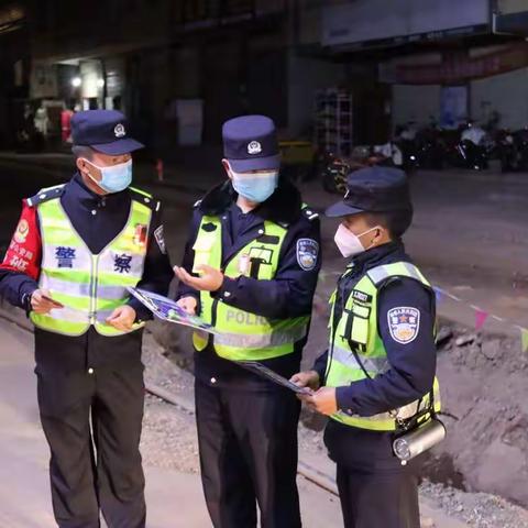 发窝派出所开展治安清查和道路交通集中整治统一行动